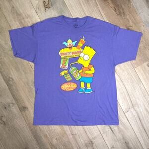 The Simpsons Krusty Burger Bart Buzz Cola Shirt Mens XL